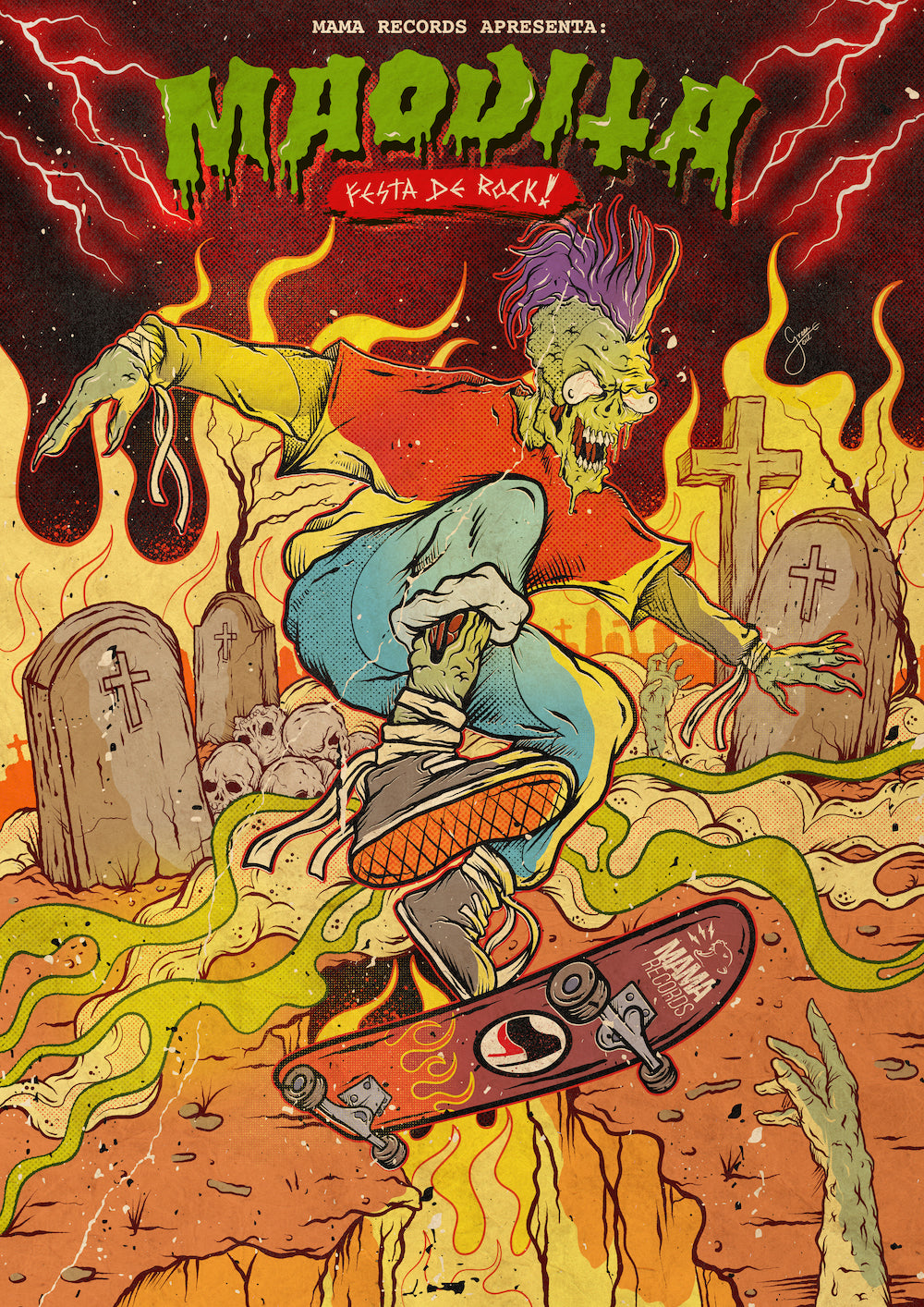 Poster "Maodita - Festa de Rock"