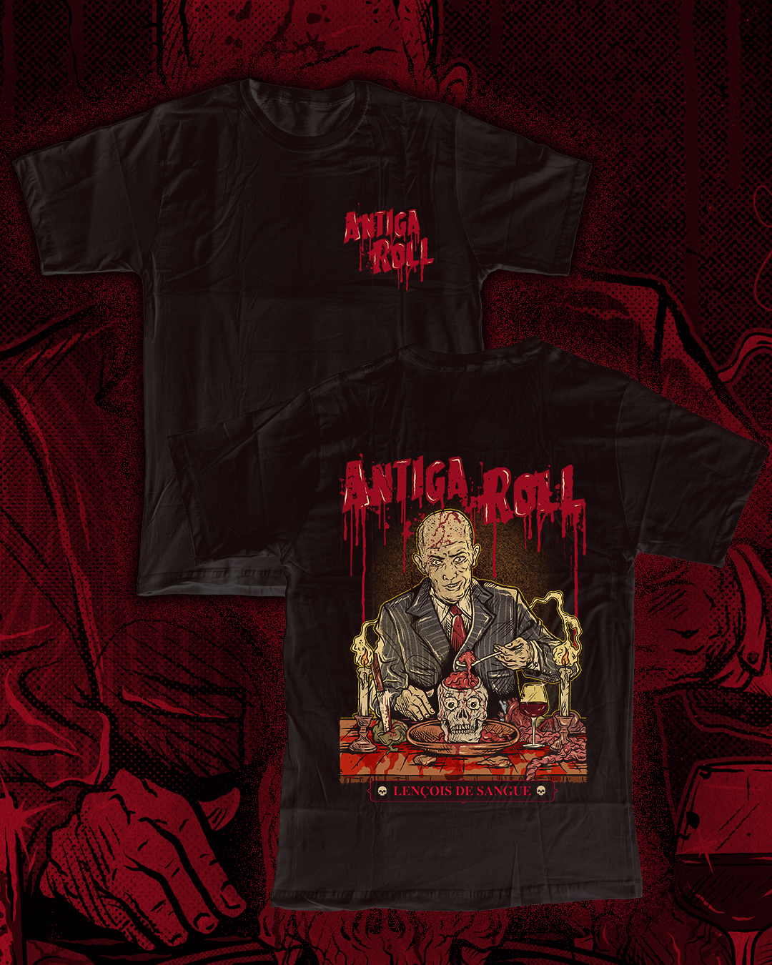 Camiseta Antiga Roll "Lençóis de Sangue"