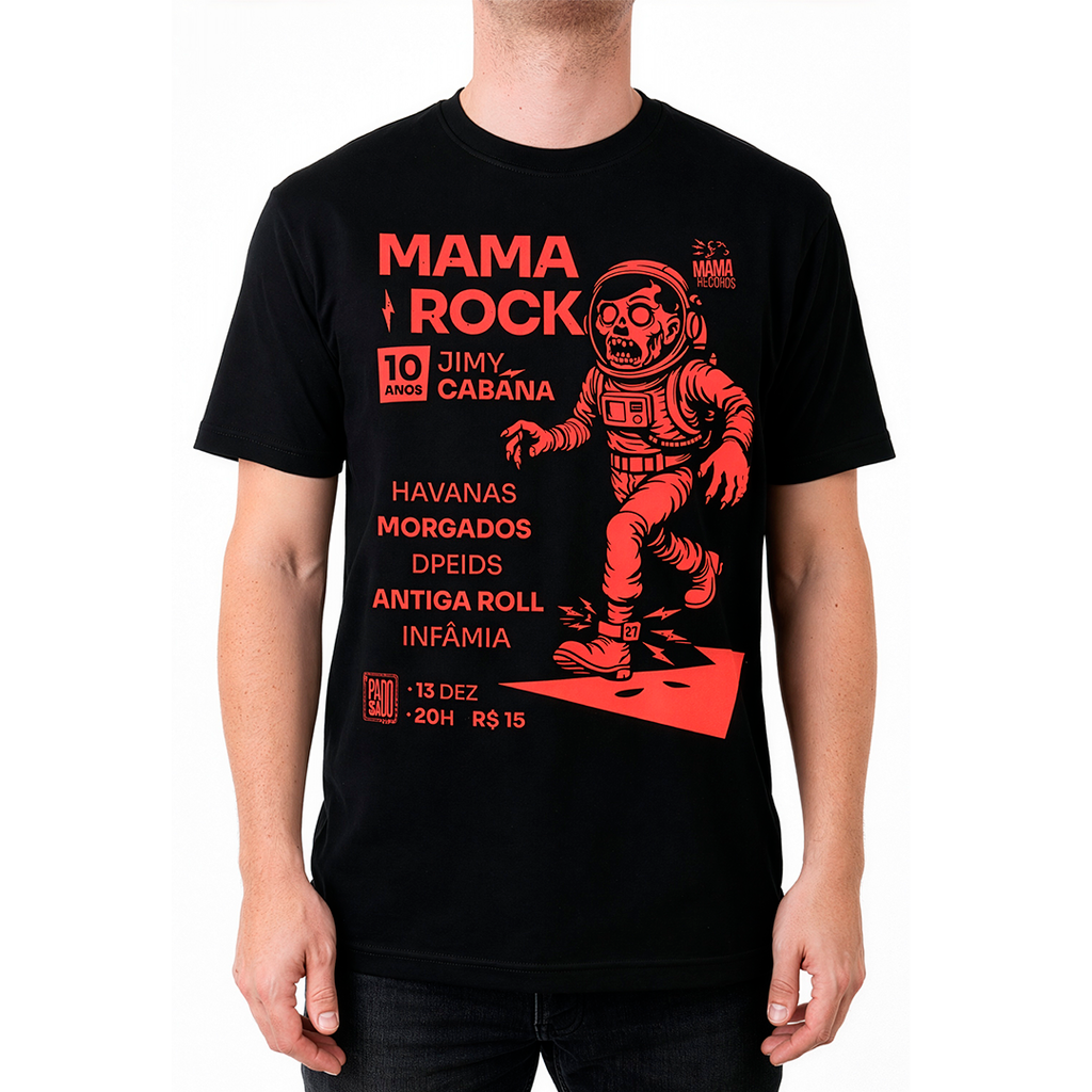 Camiseta Mama Rock "10 anos Jimy Cabana"